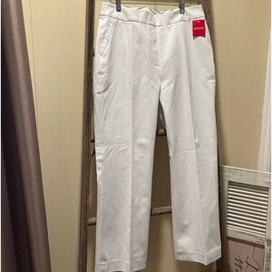 Spanx silver lining white kick flat ankle pant.